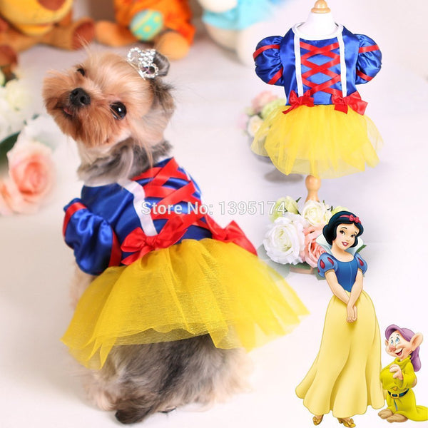 Pet Tutu Dress Snow White Costume