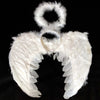 Fairy Feather Wings Wand Halo Halloween Costume